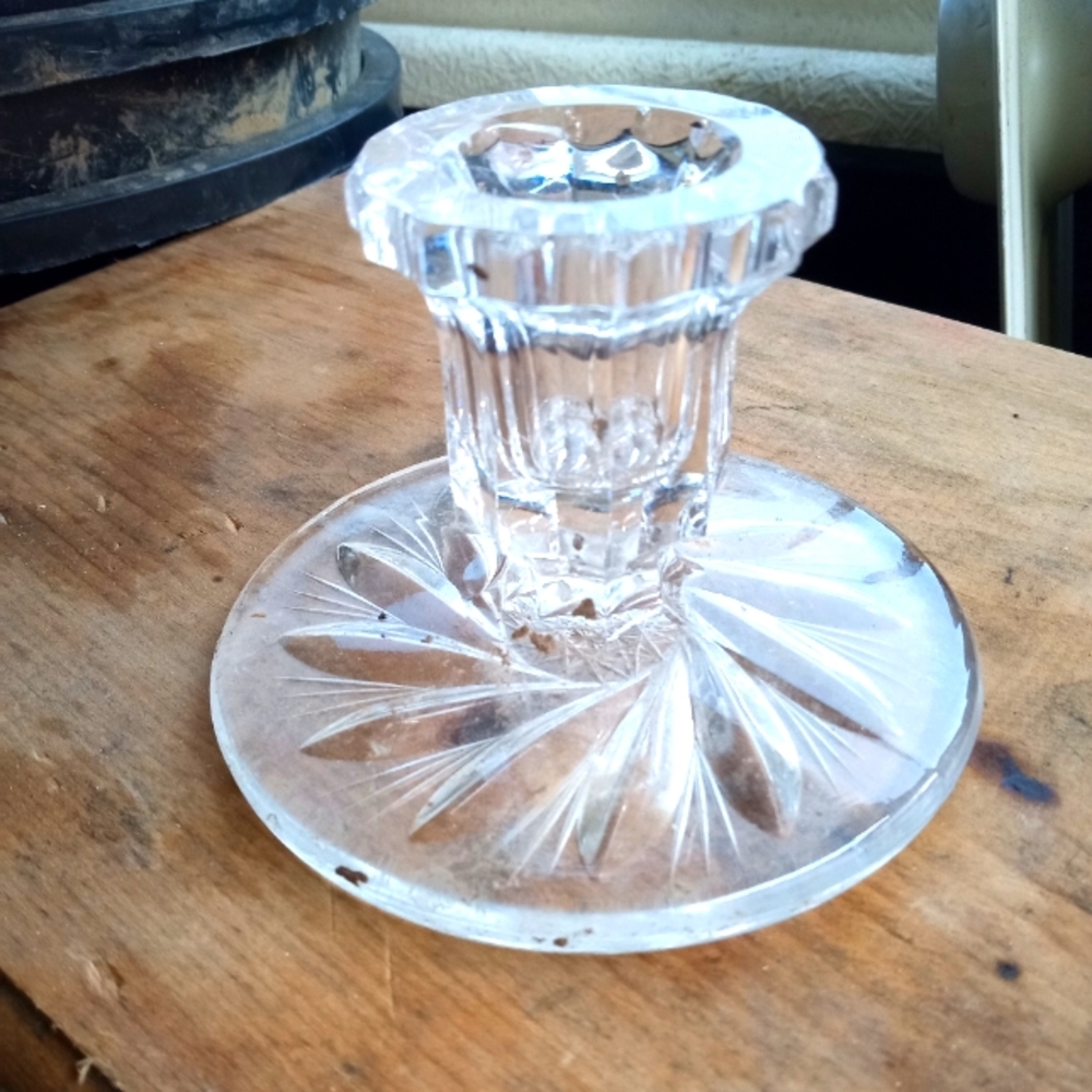 Nice Leaded Cyristal Candle Holder****